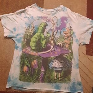 Alice in Wonderland tie-dye T-shirt